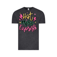 Vintage Black hot mess express Vintage Tee - MaliasSmallBusiness