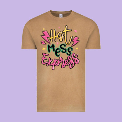 Hot Mess Express Vintage Tee Designed By Maliassmallbusiness