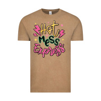 Vintage Coffee hot mess express Vintage Tee - MaliasSmallBusiness