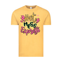 Vintage Mustard hot mess express Vintage Tee - MaliasSmallBusiness