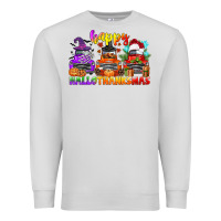Dove Grey happy hallothanksmas truck Premium Sweatshirt - CowGirlArtShop