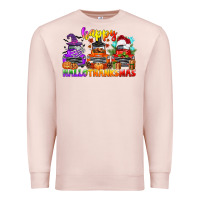 Pale Pink happy hallothanksmas truck Premium Sweatshirt - CowGirlArtShop