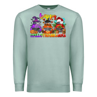 Seafoam happy hallothanksmas truck Premium Sweatshirt - CowGirlArtShop