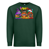 Sports Green happy hallothanksmas truck Premium Sweatshirt - CowGirlArtShop