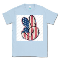 Dusty Blue small business filigran Classic Tee - MaliasSmallBusiness