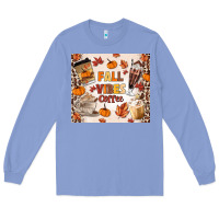 Colony Blue fall vibes coffee Long Sleeve Tee - MaliasSmallBusiness