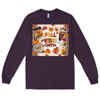 Plum fall vibes coffee Long Sleeve Tee - MaliasSmallBusiness
