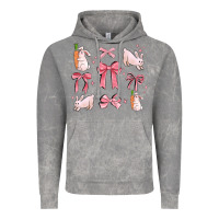 Cloud Rock pink ribbons with rabbits Vintage Hoodie - MaliasSmallBusiness