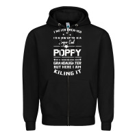 Black Super Cool Poppy Of A Freaking Awesome Granddaugh Zipper Hoodie - Bettercallsaul
