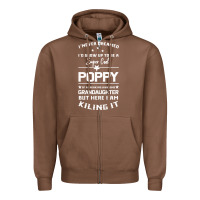 Chestnut Super Cool Poppy Of A Freaking Awesome Granddaugh Zipper Hoodie - Bettercallsaul