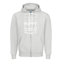 Dove Grey Super Cool Poppy Of A Freaking Awesome Granddaugh Zipper Hoodie - Bettercallsaul