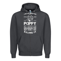 Smoke Super Cool Poppy Of A Freaking Awesome Granddaugh Zipper Hoodie - Bettercallsaul