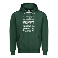 Sports Green Super Cool Poppy Of A Freaking Awesome Granddaugh Zipper Hoodie - Bettercallsaul