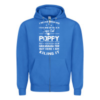 True Royal Super Cool Poppy Of A Freaking Awesome Granddaugh Zipper Hoodie - Bettercallsaul