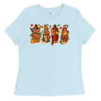 Baby Blue thanksgiving coffee cups with gnomes bbs Ladies Tee - BundleAndBundleShop