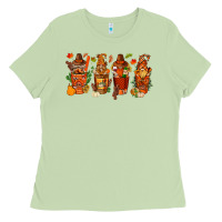 Matcha thanksgiving coffee cups with gnomes bbs Ladies Tee - BundleAndBundleShop