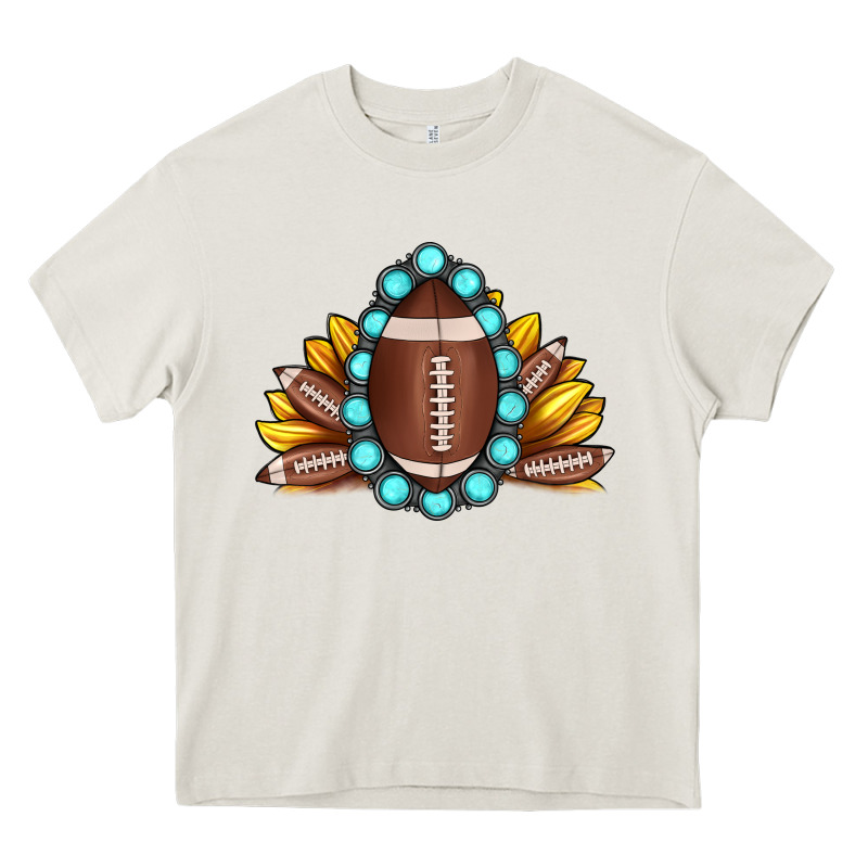 Football Gemstone Sunflower Heavy Core Tee by JahusDesignShop | Teevron