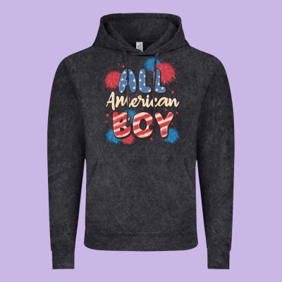 All American Boy Vintage Hoodie Designed By Maliassmallbusiness