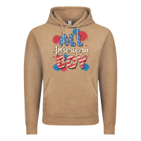 Vintage Coffee all american boy Vintage Hoodie - MaliasSmallBusiness