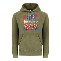 Vintage Olive all american boy Vintage Hoodie - MaliasSmallBusiness