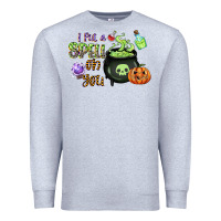 Heather Grey i put a spell on you Premium Sweatshirt - CowGirlArtShop