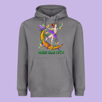 Mardi Gras Cutie Heavyweight Hoodie Designed By Cowgirlartshop