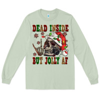 Matcha Dead inside but jolly af Long Sleeve Tee - NancyCooperArtShop