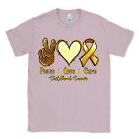 Lilac Peace love cure Bone Cancer Classic Tee - NancyCooperArtShop