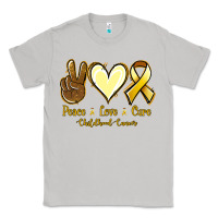 Moon Dust Peace love cure Bone Cancer Classic Tee - NancyCooperArtShop