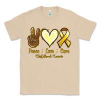 Mushroom Peace love cure Bone Cancer Classic Tee - NancyCooperArtShop