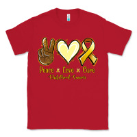 Peace Love Cure Bone Cancer Classic Tee | Teevron