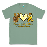 Sage Peace love cure Bone Cancer Classic Tee - NancyCooperArtShop