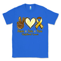 True Royal Peace love cure Bone Cancer Classic Tee - NancyCooperArtShop