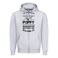 Heather Grey Super Cool Poppy Of A Freaking Awesome Granddaugh Zipper Hoodie - Bettercallsaul