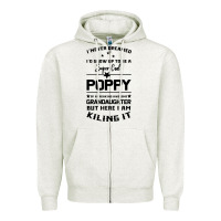 Oatmeal Heather Super Cool Poppy Of A Freaking Awesome Granddaugh Zipper Hoodie - Bettercallsaul
