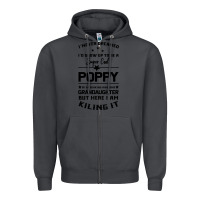 Smoke Super Cool Poppy Of A Freaking Awesome Granddaugh Zipper Hoodie - Bettercallsaul