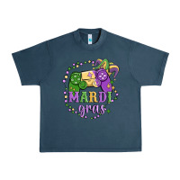 Midnight Navy mardi gras game Urban Heavy Tee - MaliasSmallBusiness