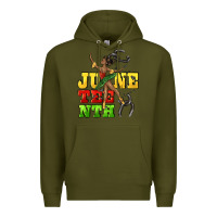 Army Green juneteenth Premium Hoodie - CowGirlArtShop