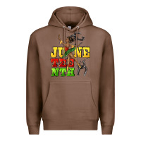 Chestnut juneteenth Premium Hoodie - CowGirlArtShop