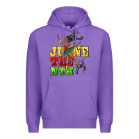 Purple juneteenth Premium Hoodie - CowGirlArtShop