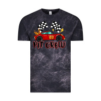 Cloud Black pit crew boys birthday race car Vintage Tee - MaliasSmallBusiness