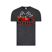 Vintage Black pit crew boys birthday race car Vintage Tee - MaliasSmallBusiness