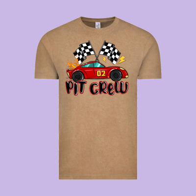 Pit Crew Boys Birthday Race Car Vintage Tee Designed By Maliassmallbusiness