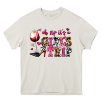 Cream oh sip its a girls trip Heavy Core Tee - AdoDesignShop
