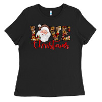 Black Love Christmas Santa Ladies Tee - JahusDesignShop