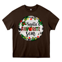 Chocolate Brown christmas  cookie and light santas favorite   son Heavy Core Tee - AdoDesignShop