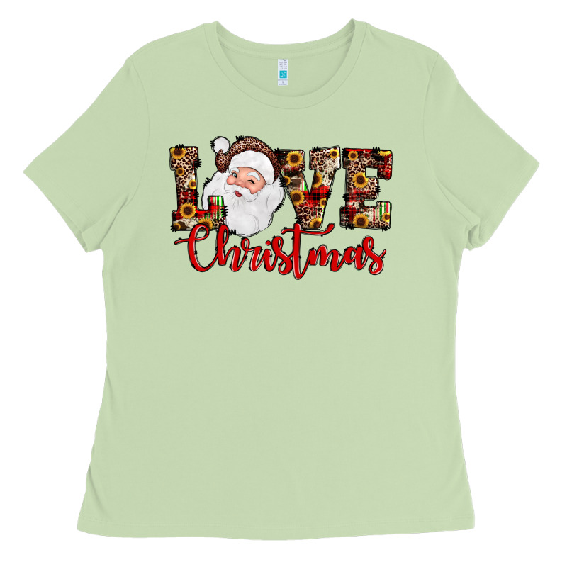 Love Christmas Santa Ladies Tee by JahusDesignShop | Teevron