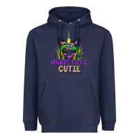 Navy mardi gras cutie unicorn Heavyweight Hoodie - CowGirlArtShop