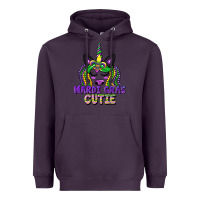 Plum mardi gras cutie unicorn Heavyweight Hoodie - CowGirlArtShop