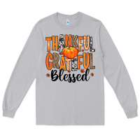 Moon Dust Thankful Grateful Blessed Long Sleeve Tee - MaliasSmallBusiness